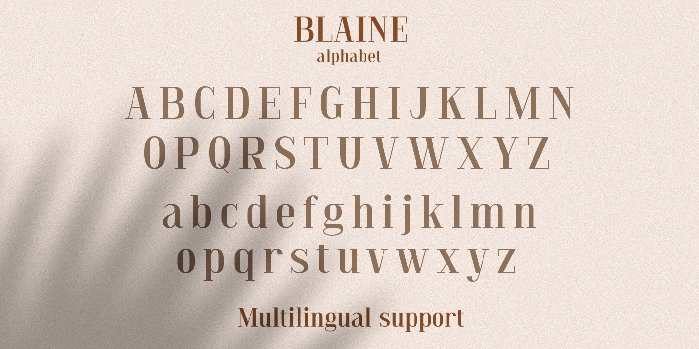 Пример шрифта Blaine #3